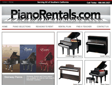 Tablet Screenshot of pianorentals.com